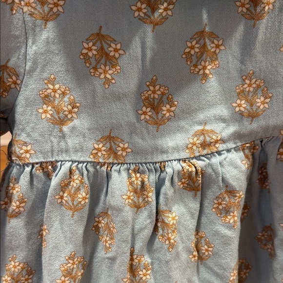 Tommy Bahama Elegant Light Blue Dress with Floral Accents Toddler 4T - Picture 3 of 11